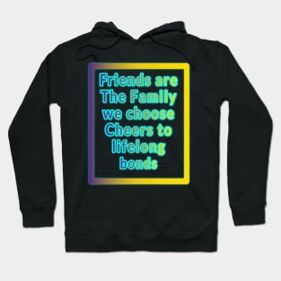 True Friends: Celebrating Togetherness on Best Friend Day" Hoodie